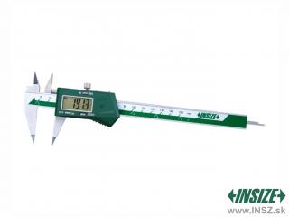 Digitálne posuvné meradlo 0-200 / 0,01 mm so špicatými spodnými ramenami INSIZE