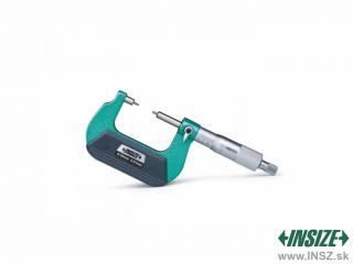 Mikrometer s tenkými meracími plochami 50-75/0,01 mm, typ A INSIZE