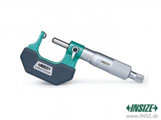 Strmeňový mikrometer na rúrky s guľovou meracou plochou 75-100/0,01 mm, typ A INSIZE