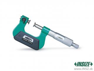 Strmeňový mikrometer s výmennými meracími plochami 0-25/0,01 mm INSIZE