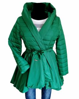 Design Eva kabát dámsky športový zelený