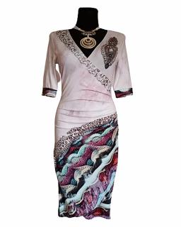 Design Eva šaty dámske letné s kamienkami Petronela