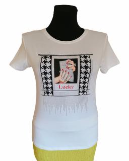 Design Eva tričko športové biele kamienkové-Nemecko