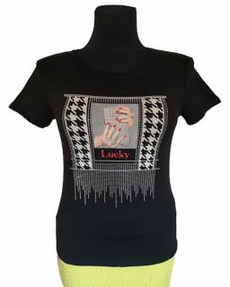 Design Eva tričko športové čierne kamienkové-Nemecko