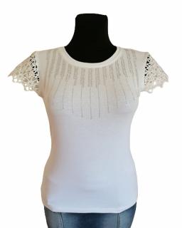 Design Eva tričko športové dámske biele kamienkové-Nemecko