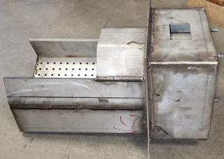 EXPOL nerezová hlavica UNI horáka V. 100 kW so zapaľovačom na štiepky a pelety 152mm podavač
