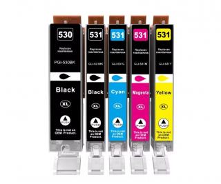 Canon PGI530 + CLI531 XL (5-pack) kompatibilné kazety