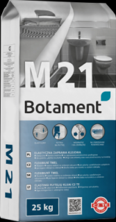 Botament M 21 - flexibilný lepiaci tmel Balenie/hmotnosť: paleta 42 vriec = 1050 kg