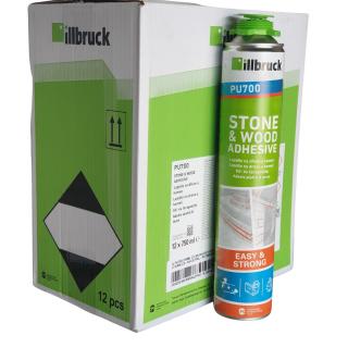 ILLBRUCK PU700, STONE & WOOD ADHESIVE, lepidlo na drevo a kameň D4 Balení: 12 ks v kartóne