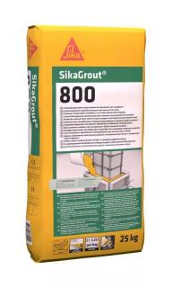 SikaGrout-800, Vysoko kvalitná cementová zálievková malta pre hrúbku 6 mm až 300 mm Balenie/hmotnosť: paleta 42 vriec = 1050 kg
