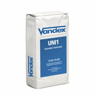 VANDEX Uni Mortar 1, cementová hydroizolačná a opravná malta