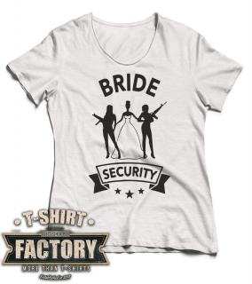 Dámske tričko Bride security