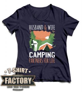 Dámske tričko Camping couple