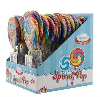 Spiral Pop lízanka 80g x 24ks (lízanka ovocná SPIRAL 80  g)