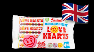 Swizzels šumivé cukríky Love Hearts 4 rolky 105 g (Swizzels šumivé cukríky Love Hearts 4 rolky 105 g)