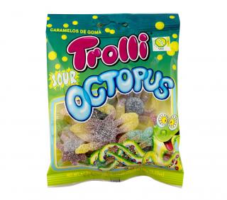 Trolli OCTOPUS kyslé želé cukríky 100g x 12 ks (Trolli OCTOPUS Chobotnice kyslé želé cukríky)