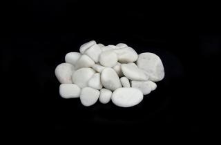 Dekoračné kamene biele - malé (Dekorácia do biokrbu)