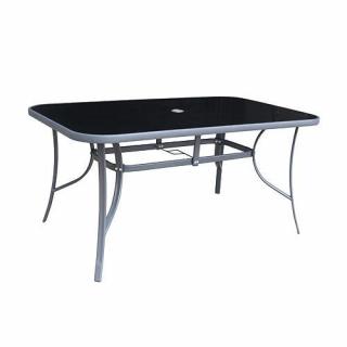 Stôl LEQ GREGORY Moonstone, sklo 5 mm (150 x 90 x 70 cm)
