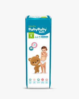 Detské plienky BabyBaby Soft Ultra-Dry Junior 12-25 kg