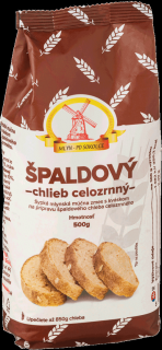 Múčna zmes na špaldový celozrnný chlieb 500g, Kukkonia