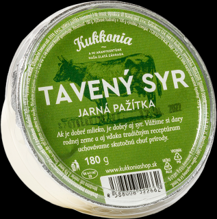 Tavený syr jarná pažítka 180g, Kukkonia