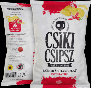 Zemiakové lupienky Csíki Csipsz paprikové 70g