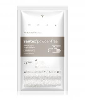 HANDSAFE/SANTEX POWDERED-FREE – Operační nepudrované latexové rukavice tělové sterilní Velikost operačních rukavic: 8,5