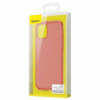 Baseus iPhone 11 Pro case Jelly Liquid Silica Gel Protective Case Transparent Red (WIAPIPH58S-GD09)
