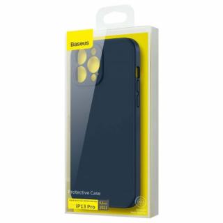 Baseus iPhone 13 Pro case Liquid Silica Gel Protective Blue (ARYT000703)