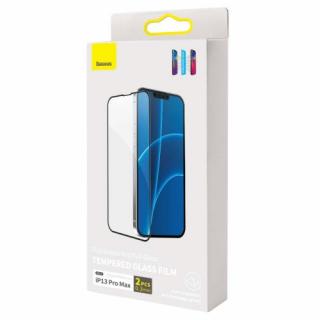 Baseus iPhone 13 Pro Max 0.3 mm Full-screen Full-glass Anti-blue light Tempered Glass (2pcs/pack+Pasting Artifact) čierna (SGQP010501)