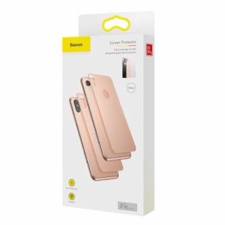Baseus iPhone Xs 0.3 mm Full coverage curved T-Glass rear Protector čierna (SGAPIPH58-BM01)