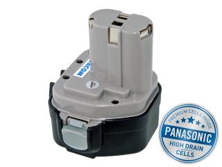 Batéria Avacom pro aku Makita 1234 Ni-MH 12V 3000mAh, články PANASONIC - neoriginální