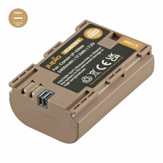 Batéria Jupio LP-E6NH *ULTRA C* 2400mAh s USB-C vstupem pro nabíjení