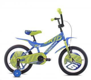 Detský bicykel Capriolo BMX 16  HT KID limetkovo-modré