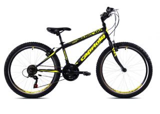 Detský bicykel Capriolo RAPID 240 24 /18HT čierno-žlté