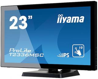 Dotykový monitor IIYAMA ProLite T2336MSC-B2, 23  IPS LED, PCAP, 5ms, 215cd/m2, USB, VGA/DVI/HDMI, bez rámečku, černý