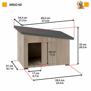 Ferplast drevená búda ARGO pre psov Veľkosť: 60