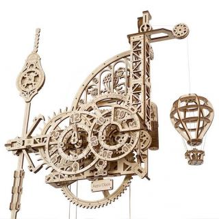 Hračka Ugears 3D drevené mechanické puzzle Nástenné hodiny Aero