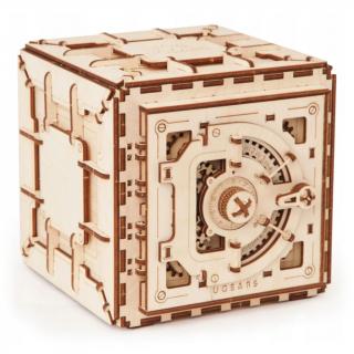 Hračka Ugears 3D drevené mechanické puzzle Trezor
