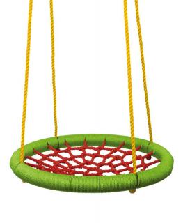 Hračka Woody Hojdací kruh (priemer 83cm) - zelenočervený