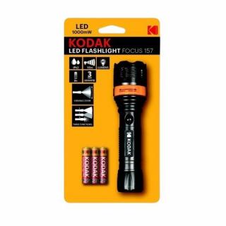 LED svetlo Kodak Focus 157 Flashlight + 3x AAA Extra Heavy Duty