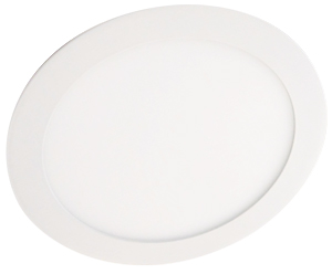 LED svietidlo podhledové kruhové, bílý rámeček, 12W 960 lumen studená bílá, 230V
