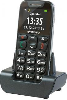 Mobilný telefón Evolveo EasyPhone EP-500 pro seniory s nabíjecím stojánkem, černý