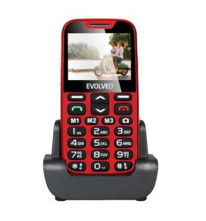 Mobilný telefón Evolveo EasyPhone XD so stojankom, červený