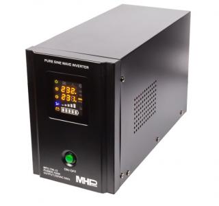 Napäťový menič MHPower MPU-700-12 12V/230V, 700W, funkce UPS, čistý sinus