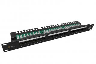 Patch panel Solarix SX24L-5E-UTP-BK-N 24 port Cat. 5e UTP 1U