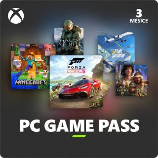 Predplatné Microsoft Xbox Game Pass PC - 3 mesiace