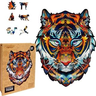 Puzzle drevené, farebné – Mocný Tyger