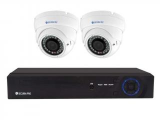 Securia Pro IP kamerový systém 8MPx NVR2CHV8-W DOME Nahrávanie: 1TB disk
