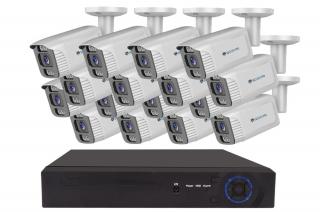 Securia Pro IP kamerový systém NVR16CHV5S-W smart, biely Nahrávanie: 3TB disk